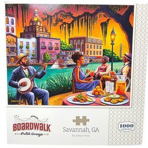 Savannah Georgia Jigsaw Puzzle 1000 Piece 19" x 26" American Cities Boardwalk Co